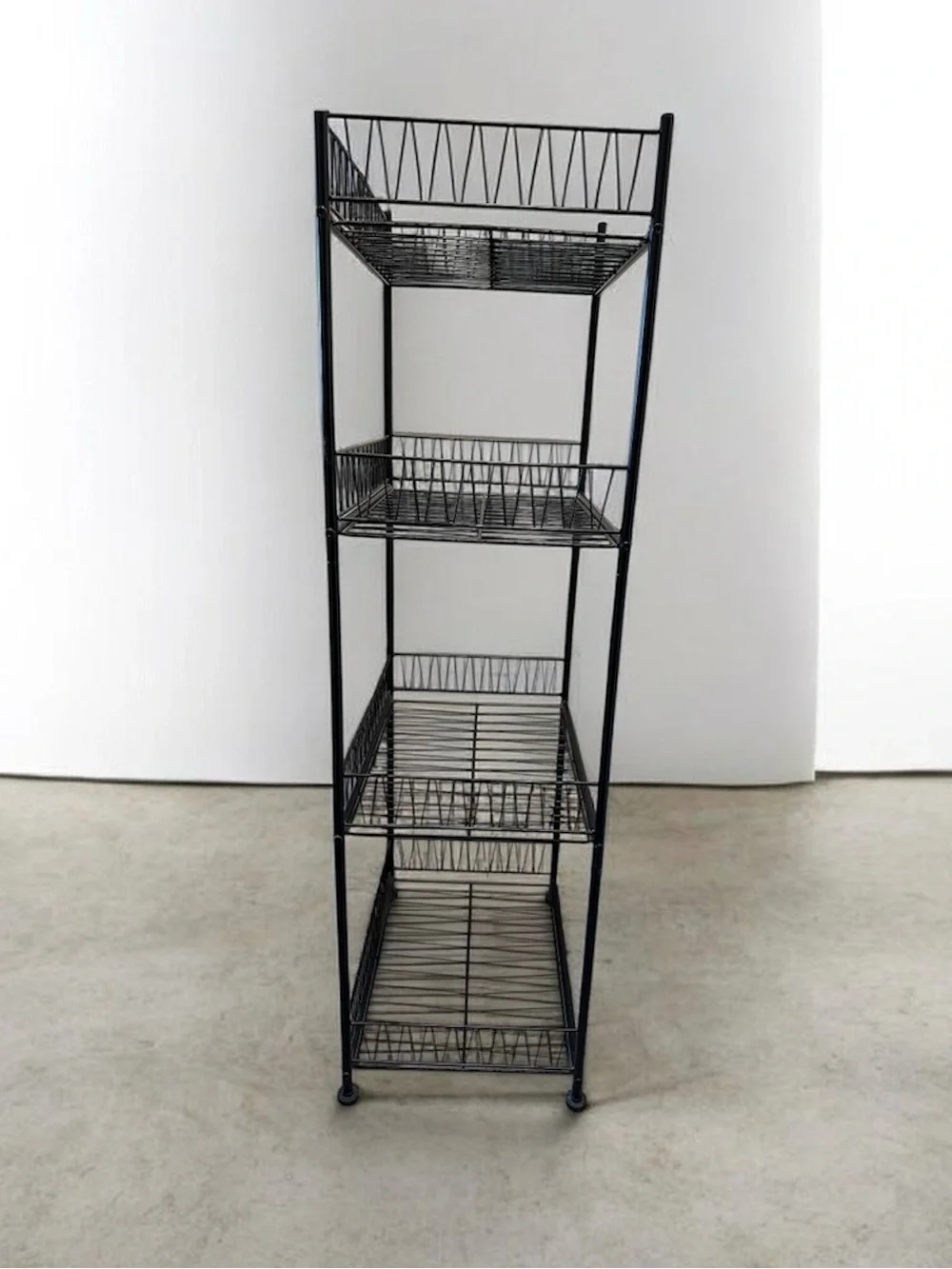 Ladell Black Metal Shelving Organizer